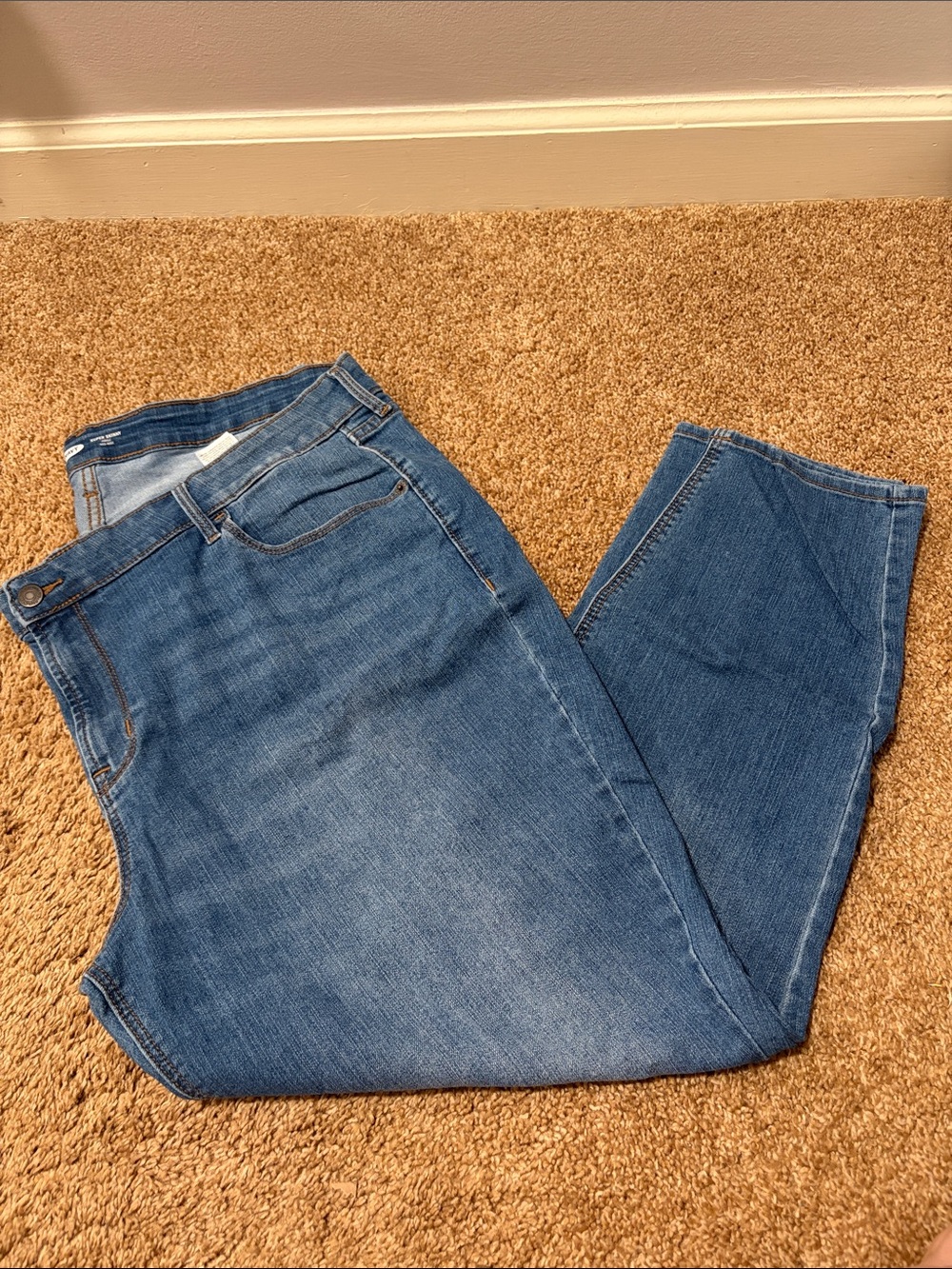 Old Navy Classic Blue Denim Jeans- Super Skinny Ankle Mid-Rise